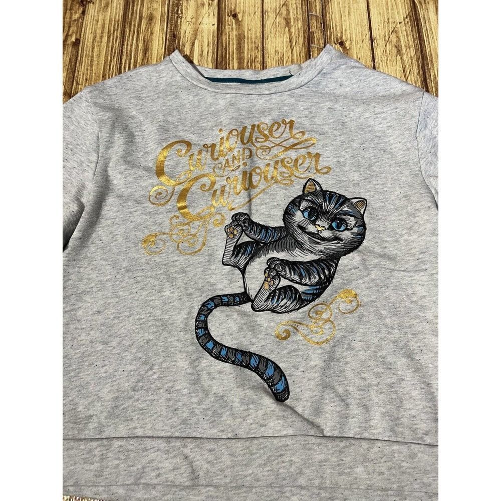 Disney Store Curiouser And Curiouser Cat Sweatshirt Tokyo Disney View 2